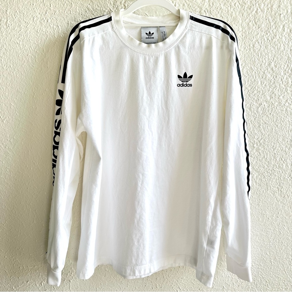 ADIDAS Long Sleeve Shirt | Like New | Men’s Medium | White & Black